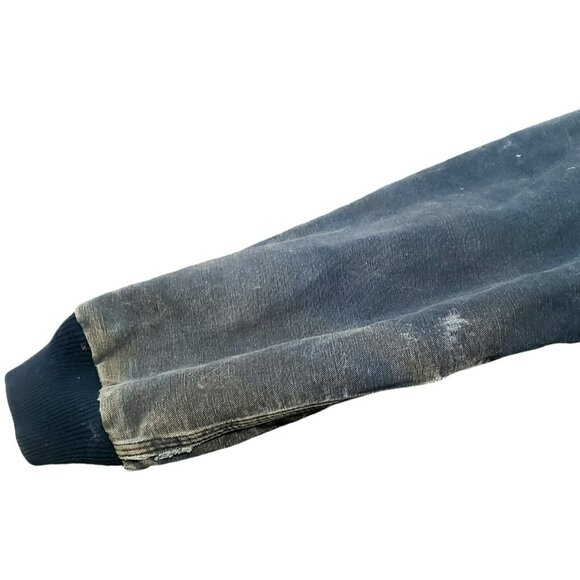 VTG Carhartt Duck Thermal Coat Lined Hood Zip Jacket Distressed LOGO J131 USA - Picture 15 of 16